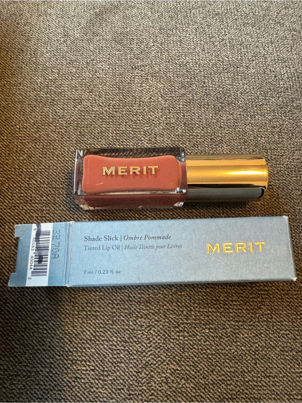 Merit Shade Slick Tinted Lip Oil — Warm Terracotta